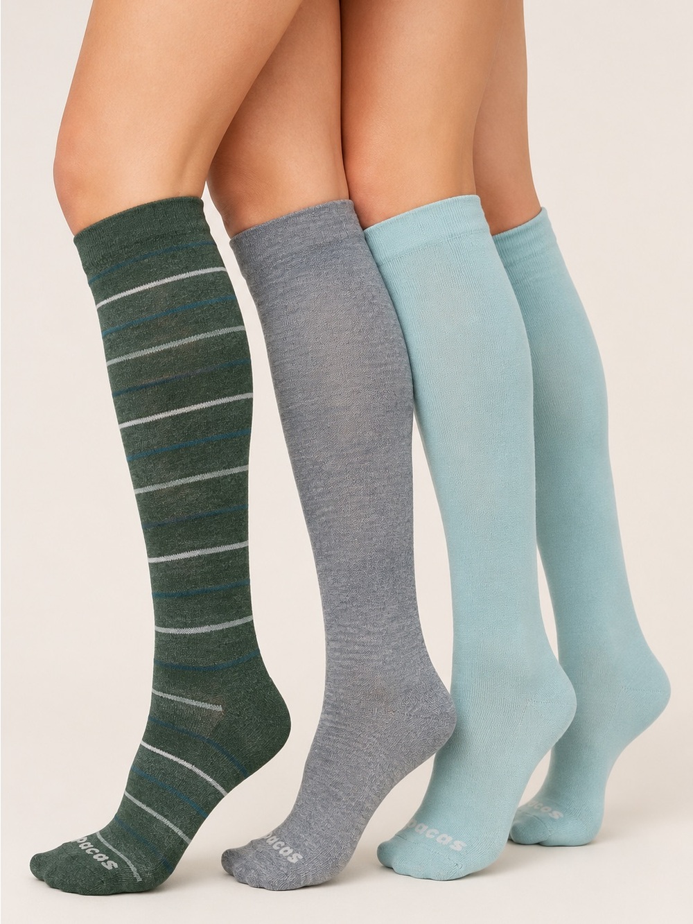 Pacas Women’s Compression Socks 3 Pair Bundle Alpaca Blend 12-15 mmHg